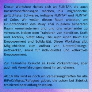 Thaiboxen Workshop und Vernetzung 2
