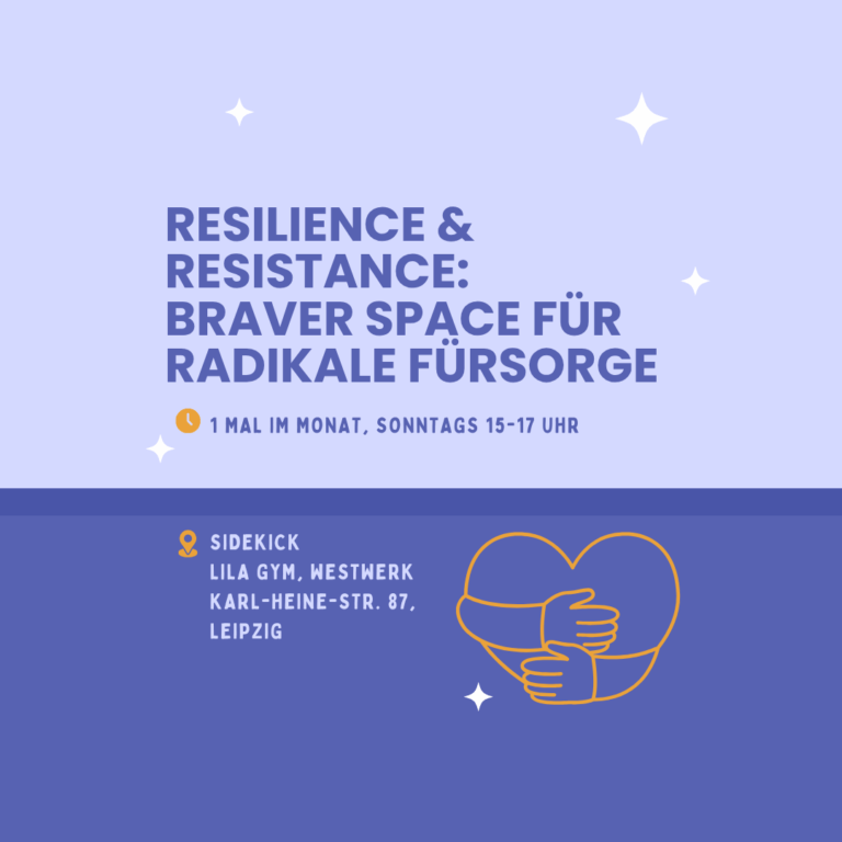 Resilience Resistance Plakat: Braver Space für radikale Fürsorge