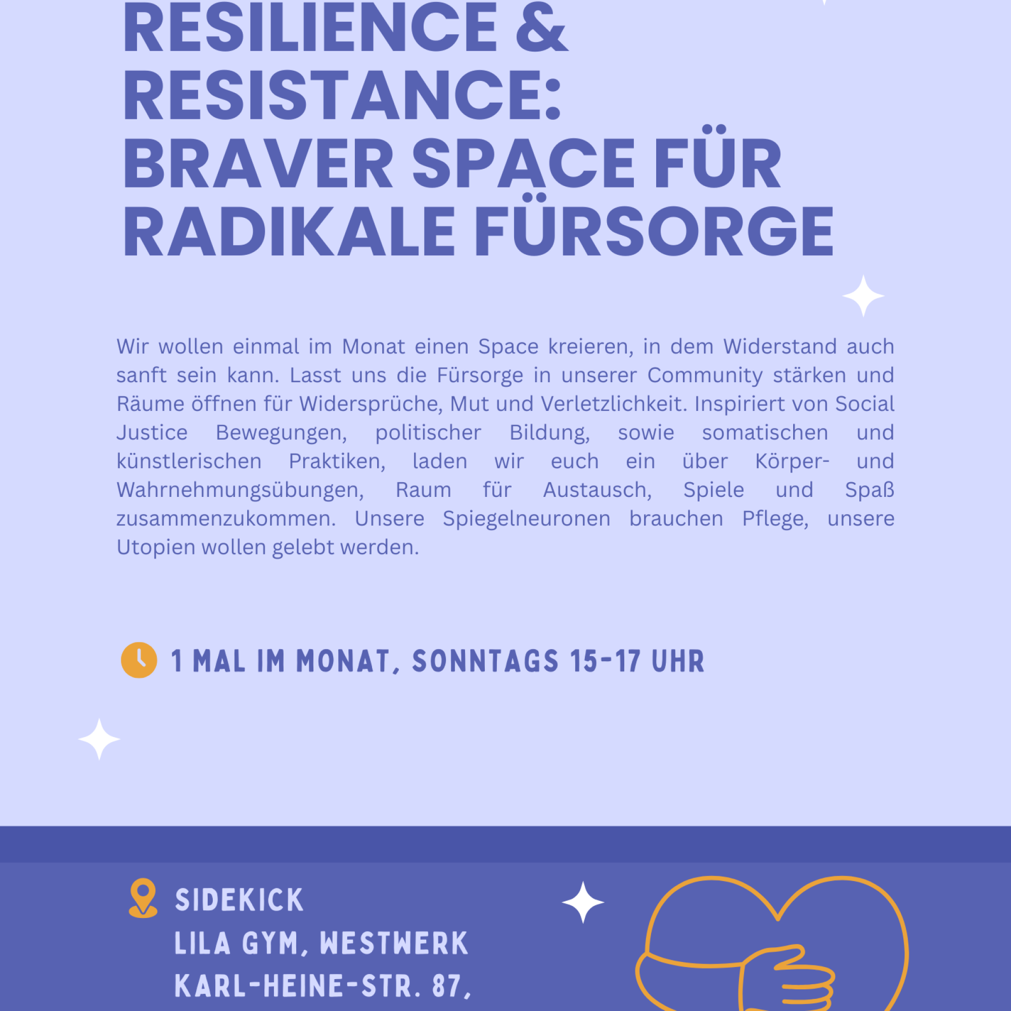 Flyer Resilience & Resistance mit Ankündigungstext